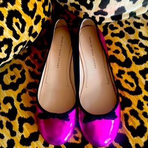 💗🖤MARC BY MARC JACOBS hot pink 39 flats🖤💗